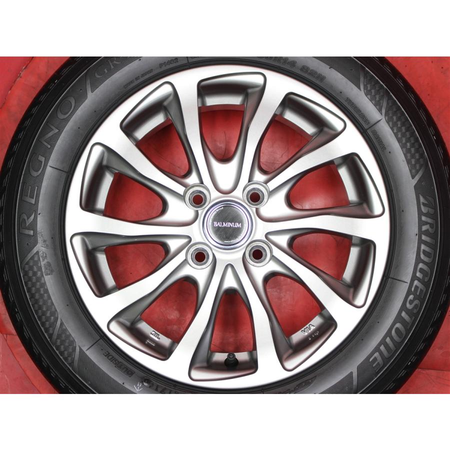 高級 タイヤ付 バルミナ BALMINUM TR10 5.5J 14インチ PCD100 4穴 +39