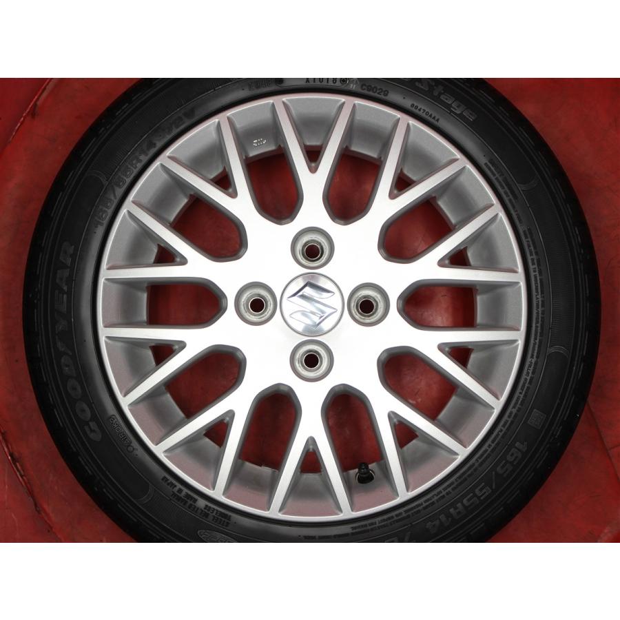 タイヤ付 MRワゴン 純正 4.5J 14インチ PCD100 4穴 +50 ハブ54