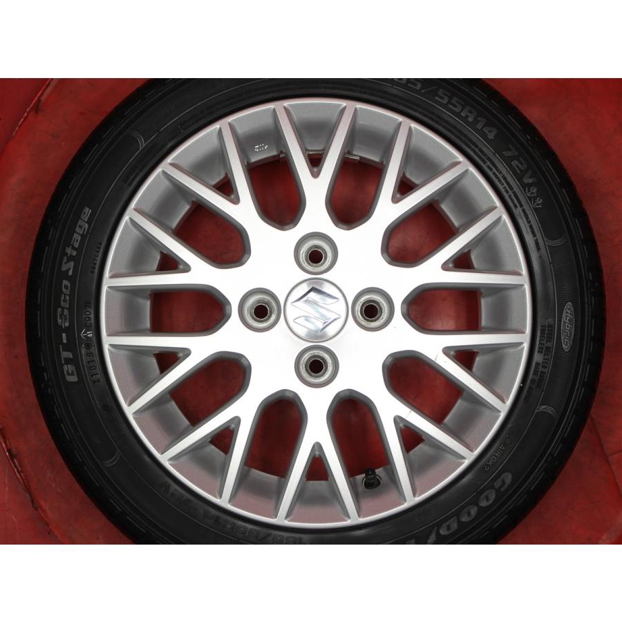 タイヤ付 MRワゴン 純正 4.5J 14インチ PCD100 4穴 +50 ハブ54