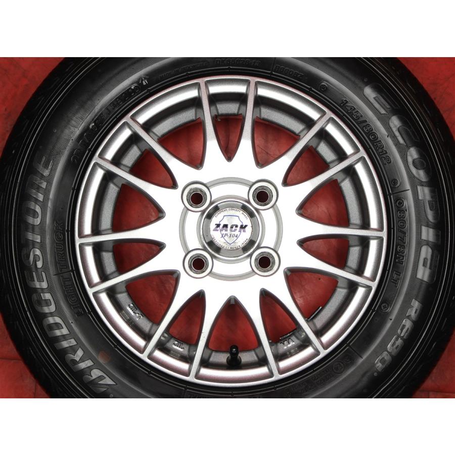 zack jp-104 4本セット タイヤ付 ZACK JP-104 4J 12インチ PCD100 4穴 +42 ハブ67