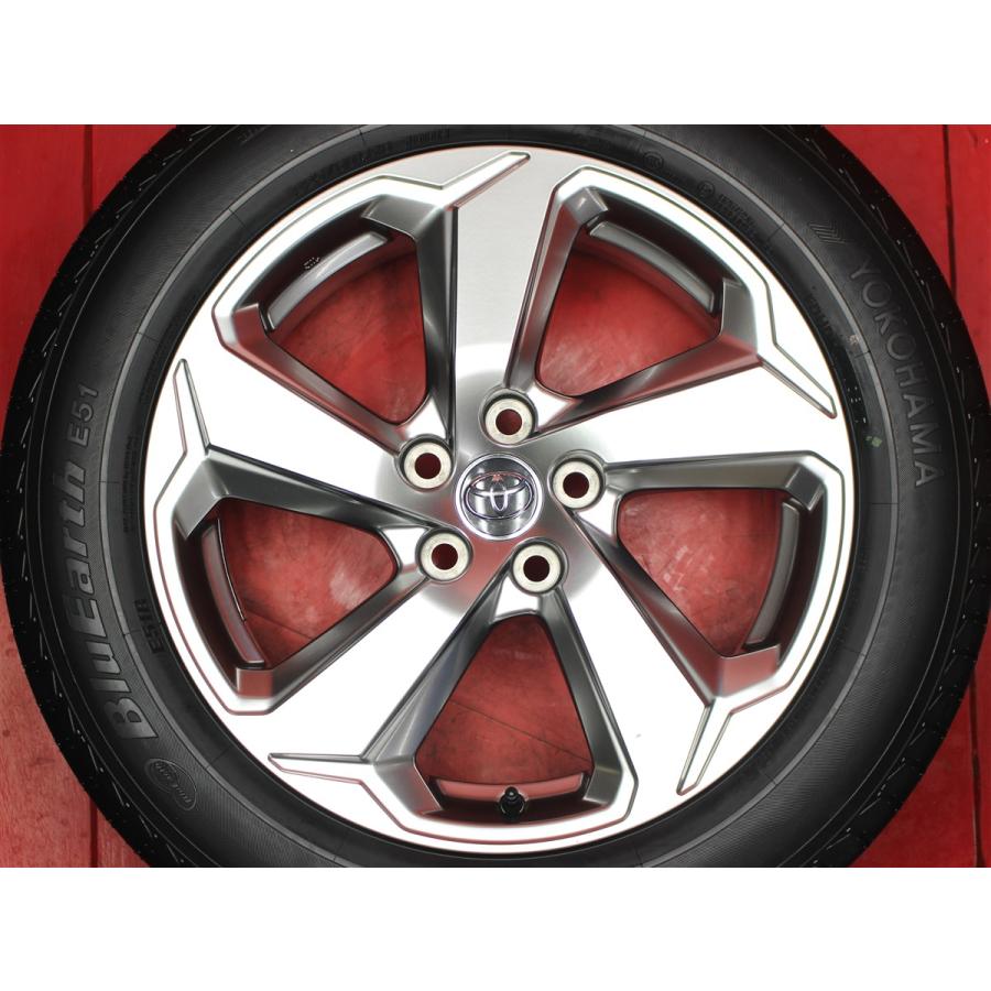 新品同様 タイヤ付 RAV4 50系 純正 7J 18インチ PCD114.3 5穴 +35 ハブ