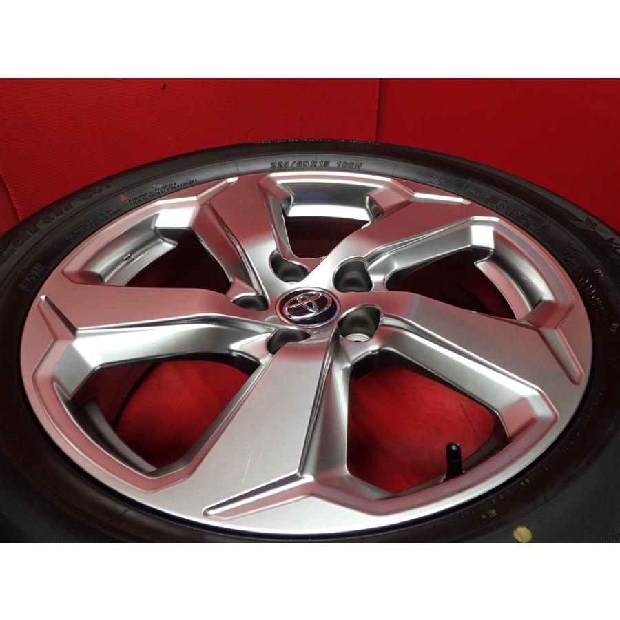 新品同様 タイヤ付 RAV4 50系 純正 7J 18インチ PCD114.3 5穴 +35 ハブ