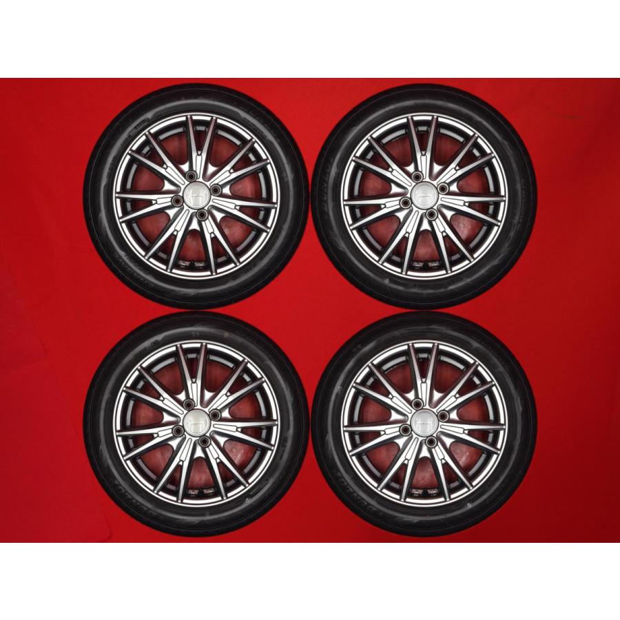 タイヤ付 VELVA KEVIN 4.5J 15インチ PCD100 4穴 +45 ハブ73 