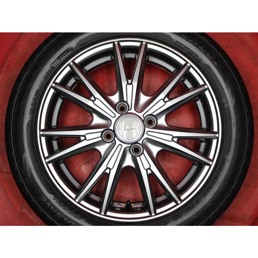 タイヤ付 VELVA KEVIN 4.5J 15インチ PCD100 4穴 +45 ハブ73