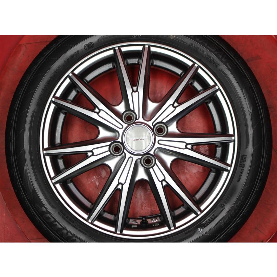 タイヤ付 VELVA KEVIN 4.5J 15インチ PCD100 4穴 +45 ハブ73 