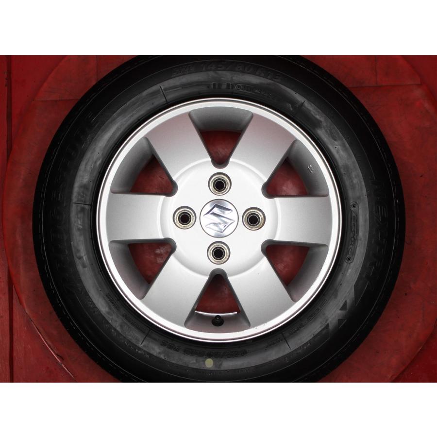 タイヤ付 4本 エブリイ 純正 6スポーク 4.5J 13インチ PCD100 4穴 +50