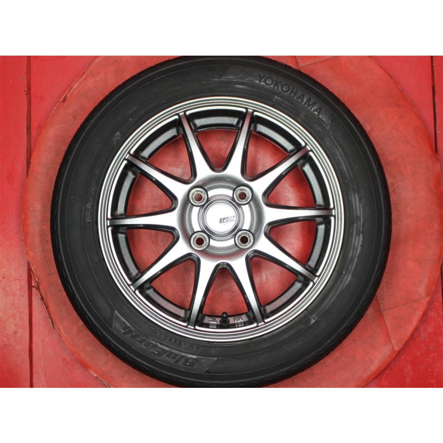 SPORT ABELIA 14インチ スタッドレス付　4本155/65R14 タイヤ付 4本 SPORT ABELIA 4.5J 14インチ PCD100 4穴 +45 ハブ径Φ67