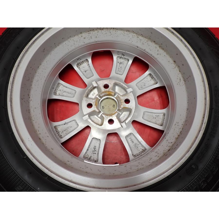 タイヤ付 4本 デイズ ルークス 純正 4.5J 14インチ PCD100 4穴 +46