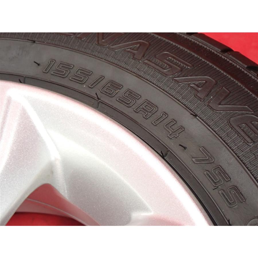 タイヤ付 4本 デイズ ルークス 純正 4.5J 14インチ PCD100 4穴 +46
