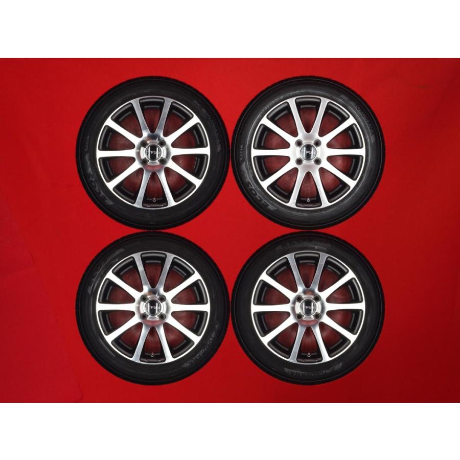 タイヤ付 4本 TRD TF2 6.5J 16インチ PCD100 4穴 +45 ハブ径Φ54