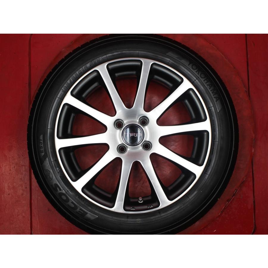タイヤ付 4本 TRD TF2 6.5J 16インチ PCD100 4穴 +45 ハブ径Φ54 