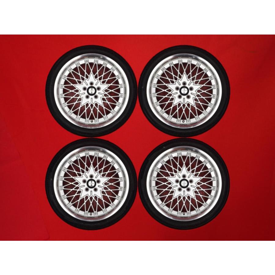 タイヤ付 4本 KYOWA RACING KR745 8J 18インチ PCD100 5穴 +45 ハブ径