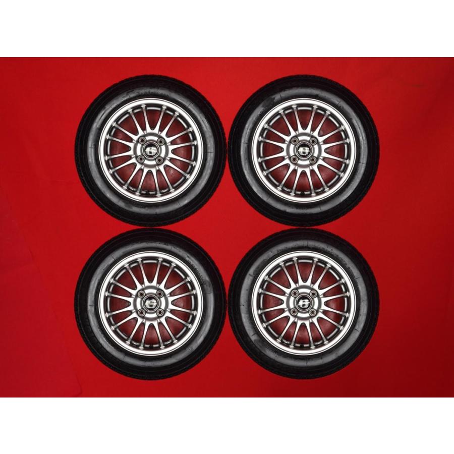 タイヤ付 4本 シュナイダー 5.5J 14インチ PCD100 4穴 +38 ハブ径67 BS 