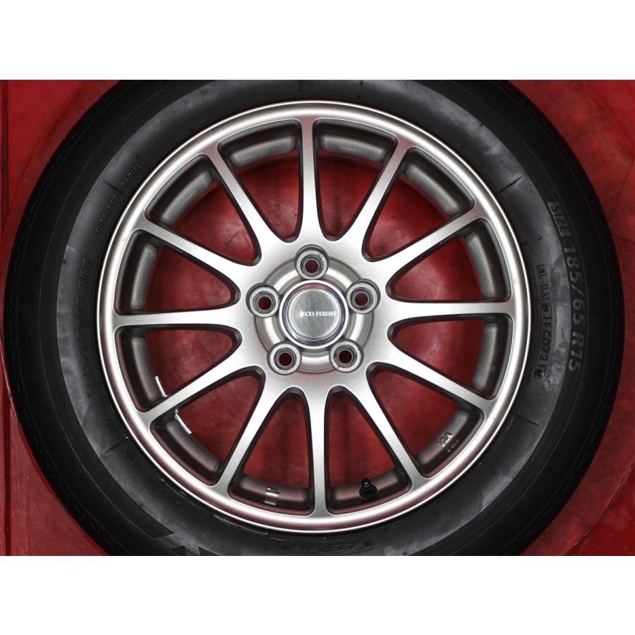 タイヤ21インチ タイヤ付 4本 ECOFORME SE-12 6J 15インチ PCD100 5穴 +45 ハブ径Φ73