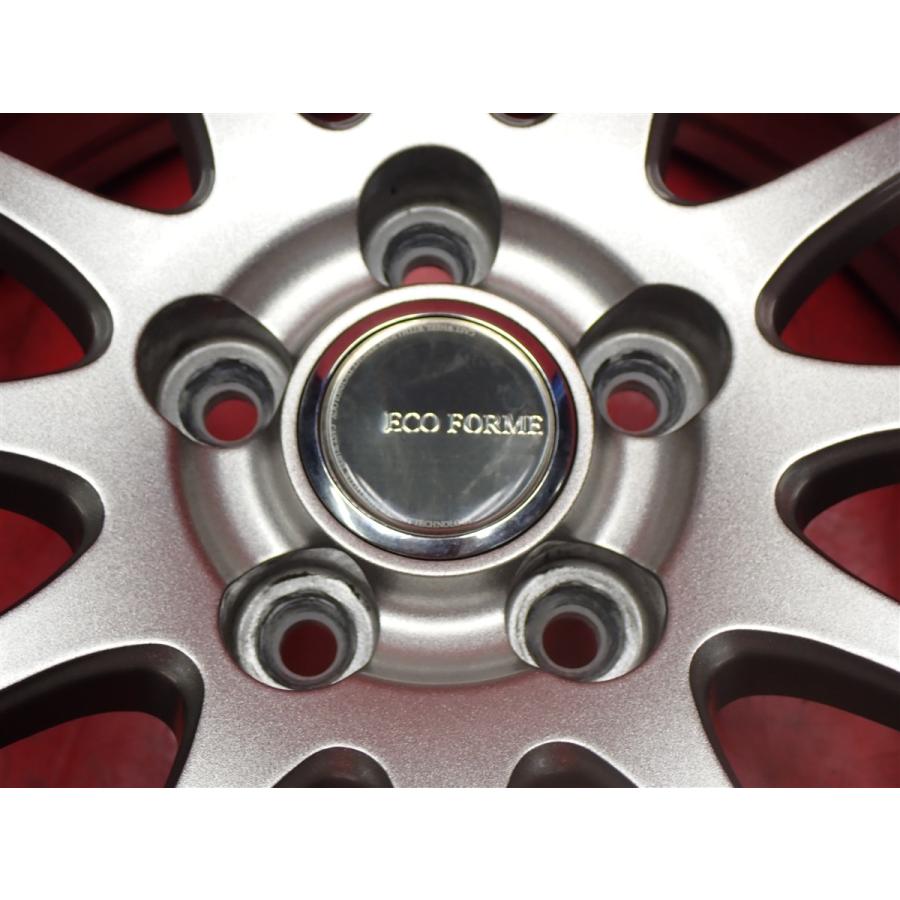 タイヤ付 4本 ECOFORME SE-12 6J 15インチ PCD100 5穴 +45 ハブ径Φ73 