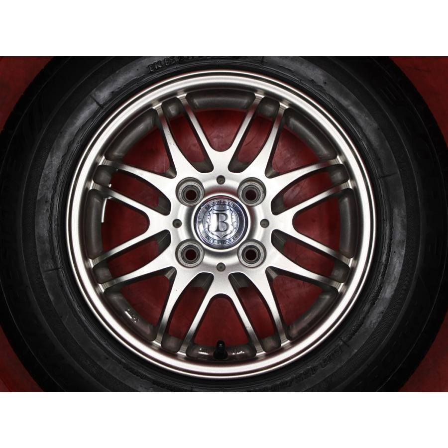 タイヤ付 4本 BRANDLE-LINE BL-M10 5J 13インチ PCD100 4穴 +36 ハブ径Φ67 BS エコピア NH100C 155/80R13 79S パッソ ヴィッツ 等へ tw13_2