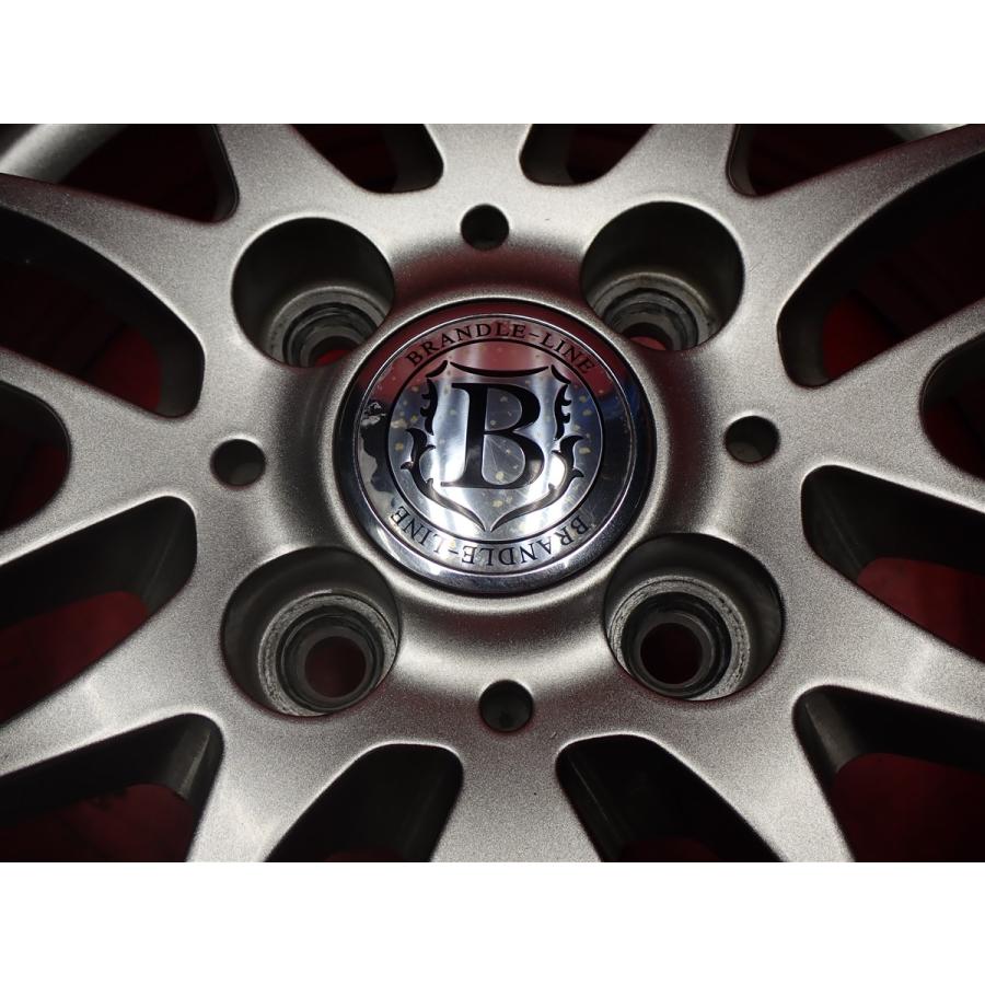 タイヤ付 4本 BRANDLE-LINE BL-M10 5J 13インチ PCD100 4穴 +36 ハブ径Φ67 BS エコピア NH100C 155/80R13 79S パッソ ヴィッツ 等へ tw13_7