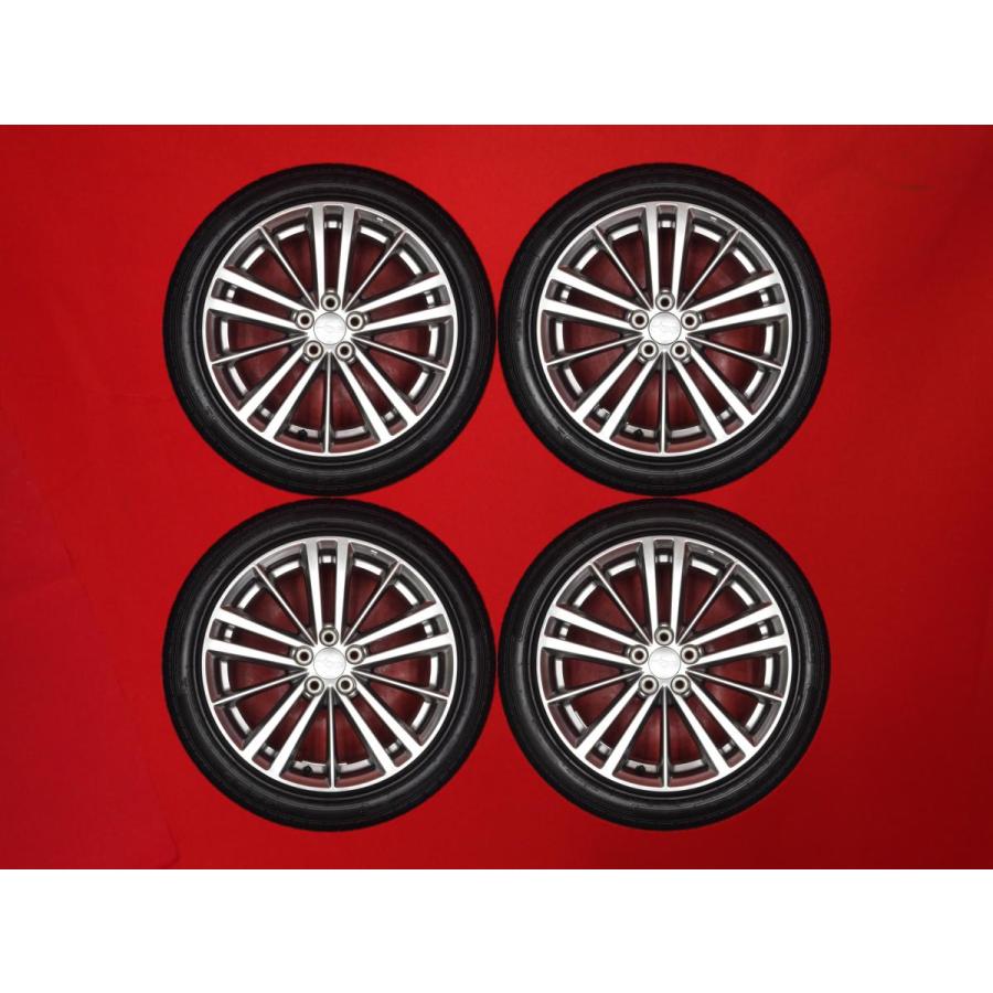 タイヤ付 4本 インプレッサ GJ/GP系 2.0i-S 純正 5スポーク 7J 17