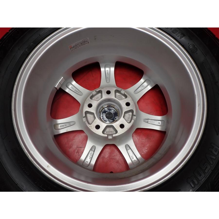タイヤ付 4本 RACING FORCE 7スポーク 6J 15インチ PCD114.3 5穴 +43 ハブ径Φ73 DL エナセーブ RV504 195/65R15 91H セレナ 等へ tw15_11
