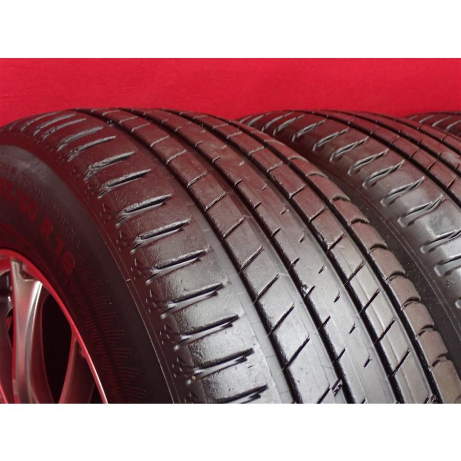 タイヤ付 4本 Kosei LEGCERA NX5 7.5J 18インチ PCD114.3 5穴 +38 ハブ