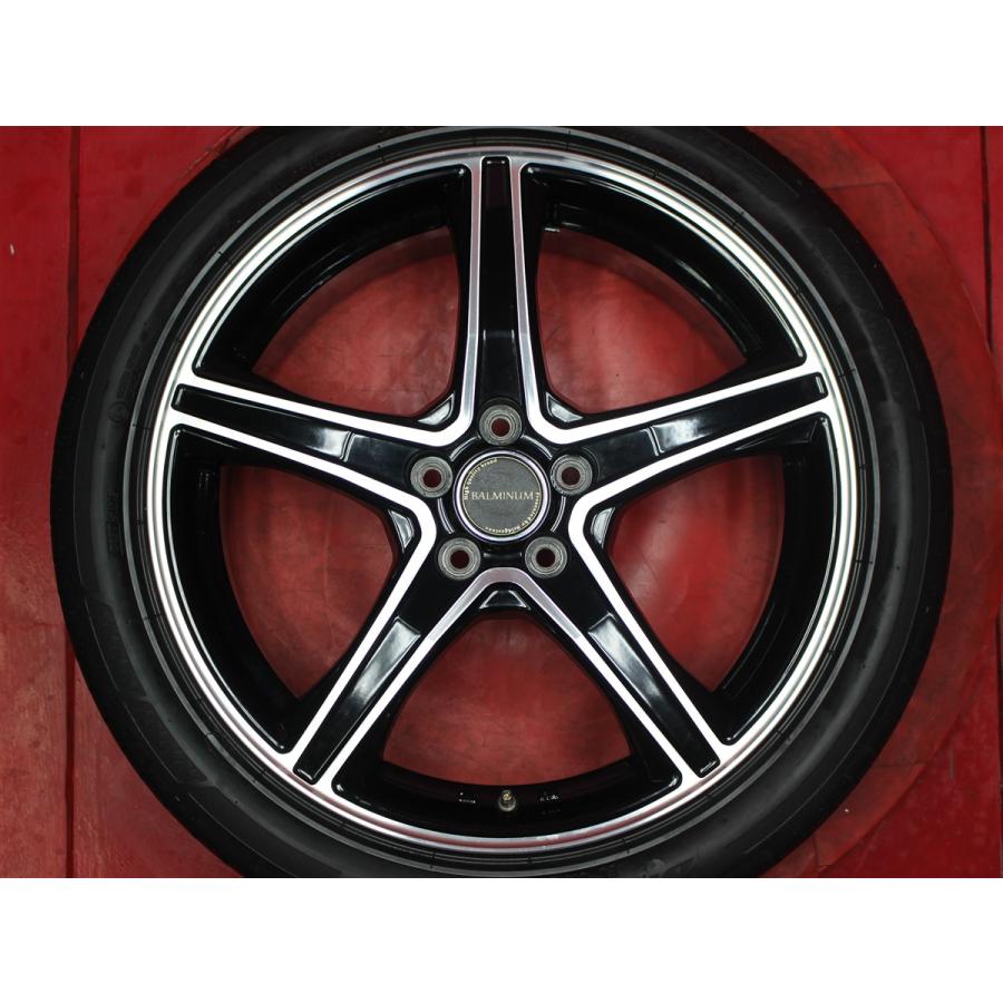 タイヤ付 4本 バルミナ BALMINUM VR5 7J 17インチ PCD100 5穴 +53 ハブ