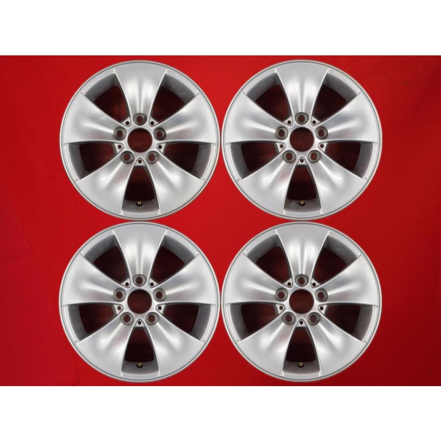 値下げBMW E90系3シリーズハイライン純正 スタースポーク155ホイール 激安 4本セット】BMW 3シリーズ E90/E91 純正 スタースポーク