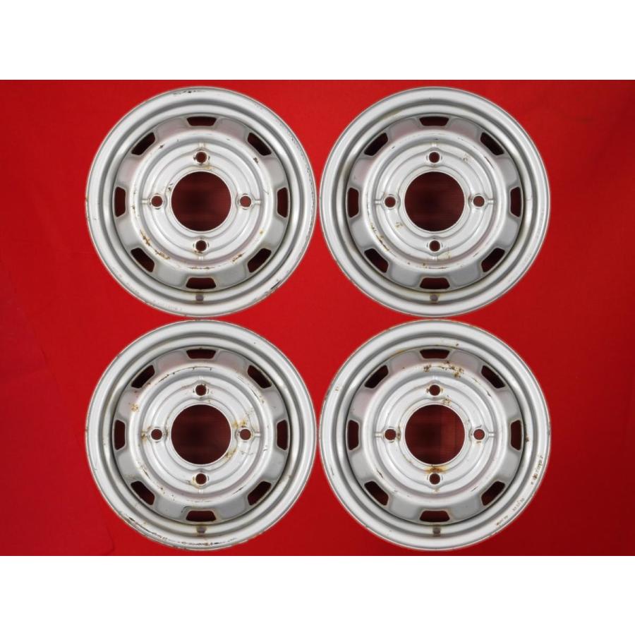 激安 中古 4本セット】 スバル レオーネ AA2系 純正 スチール 激安 中古 4本セット】 スバル レオーネ AA2系 純正 スチール