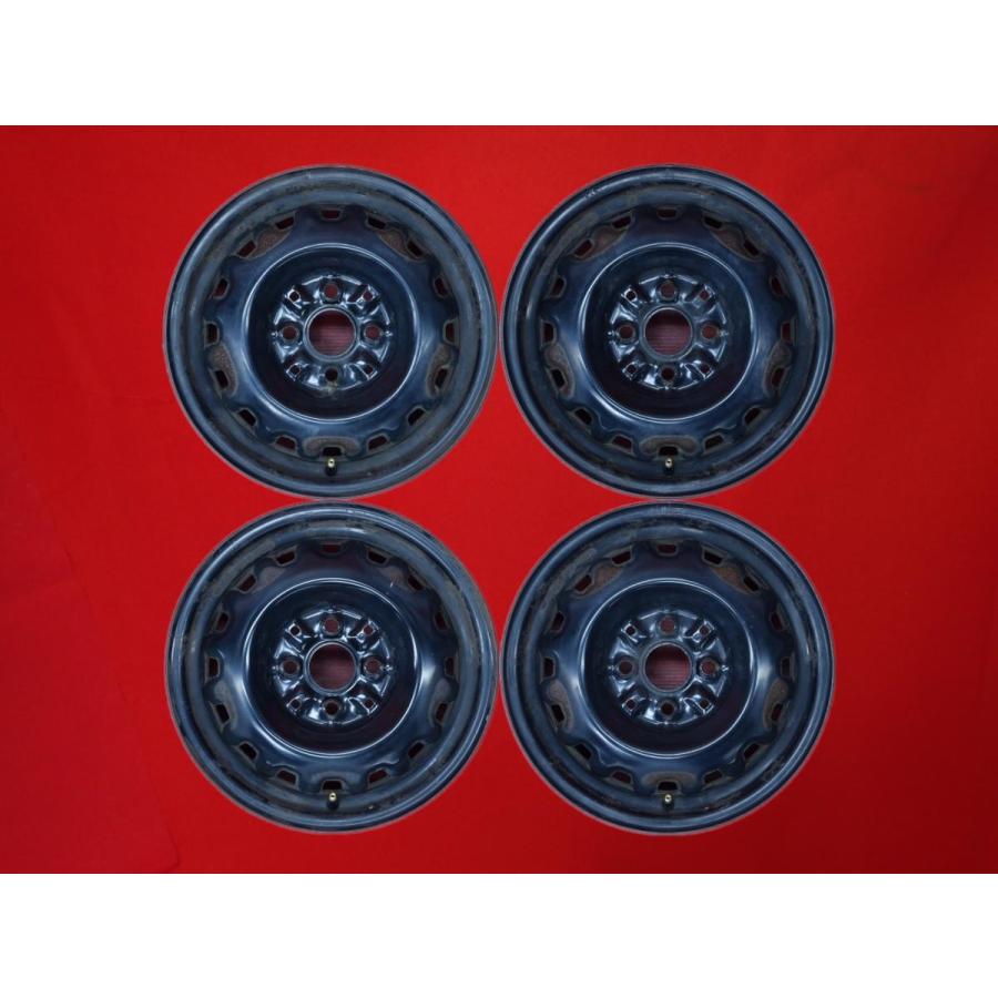 激安 中古 4本セット】 トヨタ ラウム 純正 スチールホイール 鉄 激安 中古 4本セット】 トヨタ ラウム 純正 スチールホイール 鉄