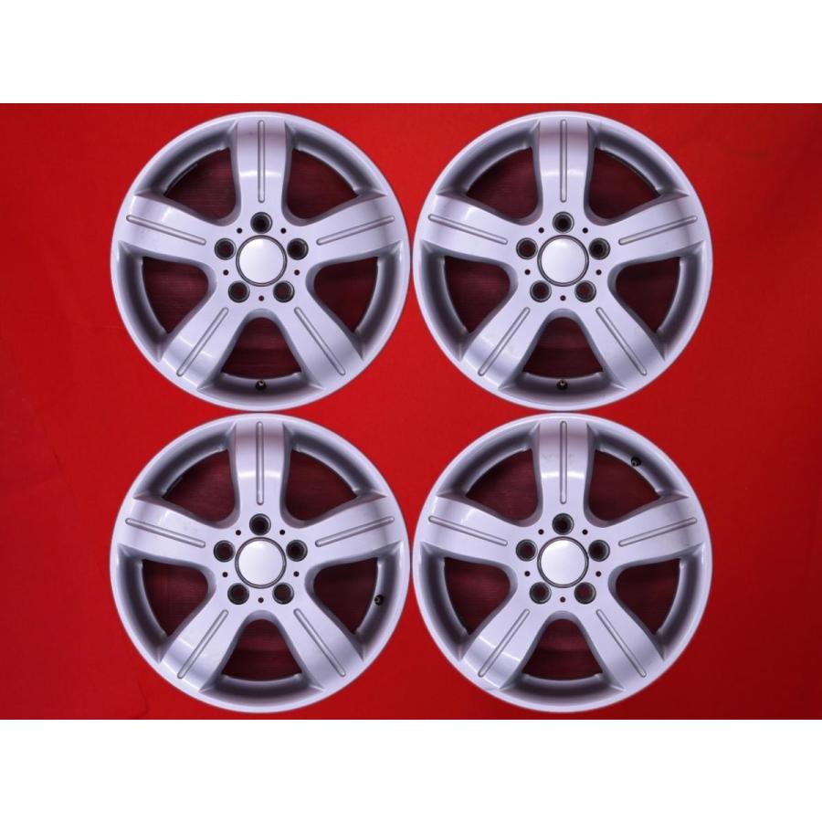 激安 中古 4本セット】 5スポークタイプ ベンツ用 社外 アルミ 激安 中古 4本セット】 5スポークタイプ ベンツ用 社外 アルミ
