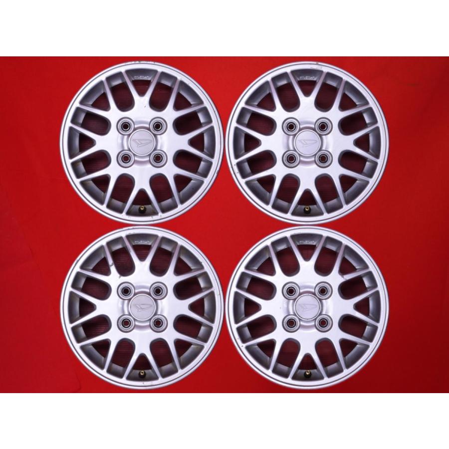 激安 中古 4本セット】 ダイハツ 純正 メッシュ アルミ ホイール 激安 中古 4本セット】 ダイハツ 純正 メッシュ アルミ ホイール