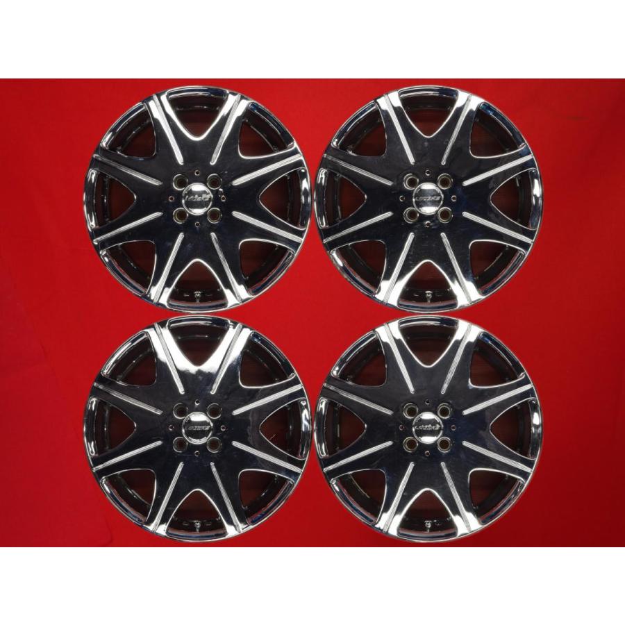 激安 中古 4本セット】 7スポークタイプ メッキ 社外 アルミ 激安 中古 4本セット】 7スポークタイプ メッキ 社外 アルミ