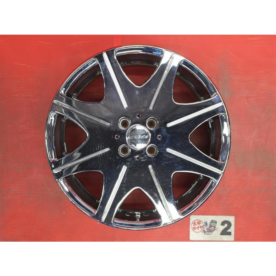 激安 4本セット】8スポークタイプ アルミホイール メッキ 中古品 17 