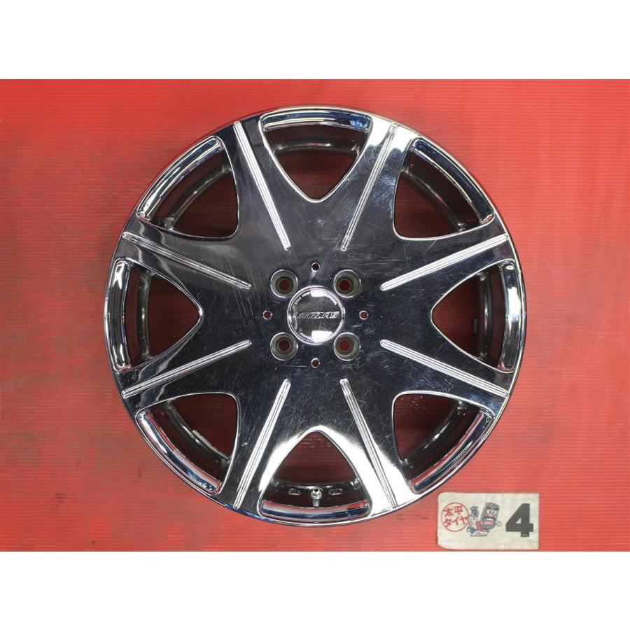 激安 4本セット】8スポークタイプ アルミホイール メッキ 中古品 17 
