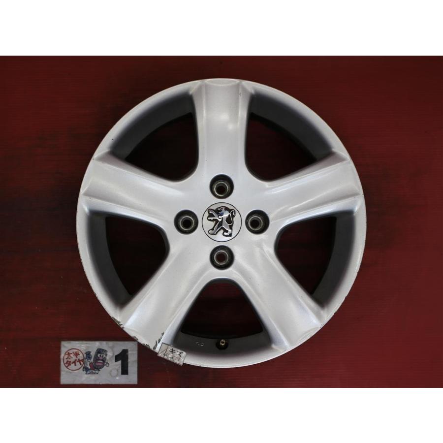 激安 4本セット】プジョー 307 純正 5スポーク アルミホイール 中古品 