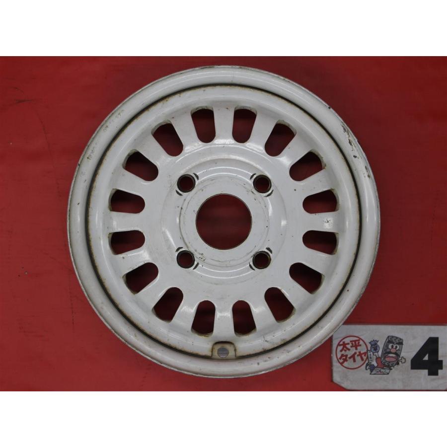 旧車　スチールホイール　12×3.0 J4-110.20 激安 4本セット】三菱 純正 スチール 鉄ホイール 鉄チン 中古品 12