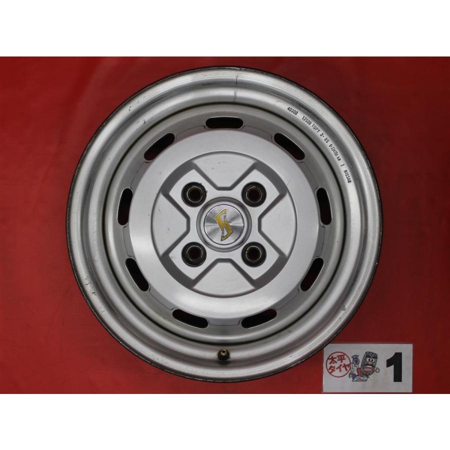 激安 中古 4本セット】 日産 スカイライン R30 純正 スチール 激安 中古 4本セット】 日産 スカイライン R30 純正 スチール