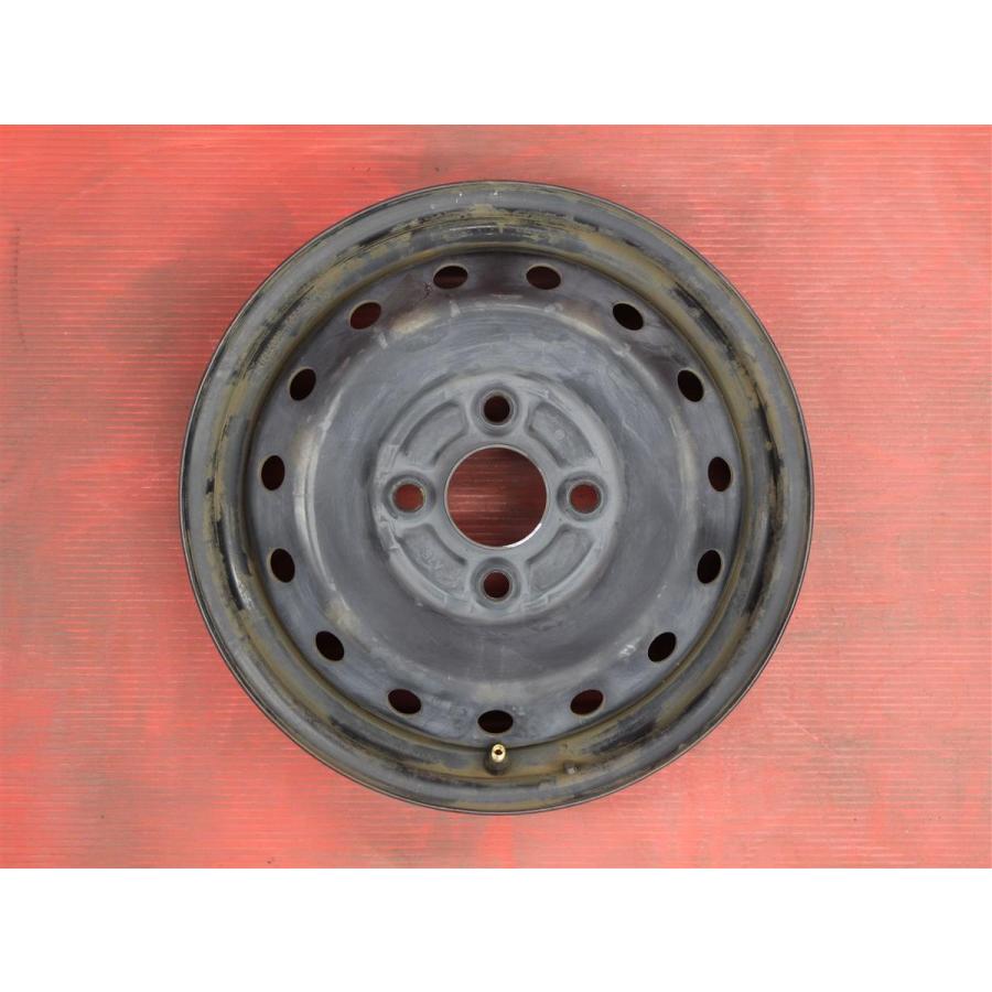 スタッドレスタイヤ　ホンダ純正１３インチアルミ 4穴　ＰＣＤ100　13×4Ｊ　+40　ホンダライフ等に 激安 単品1本】ホンダ ライフ JC系 純正 スチールホイール 鉄ホイール