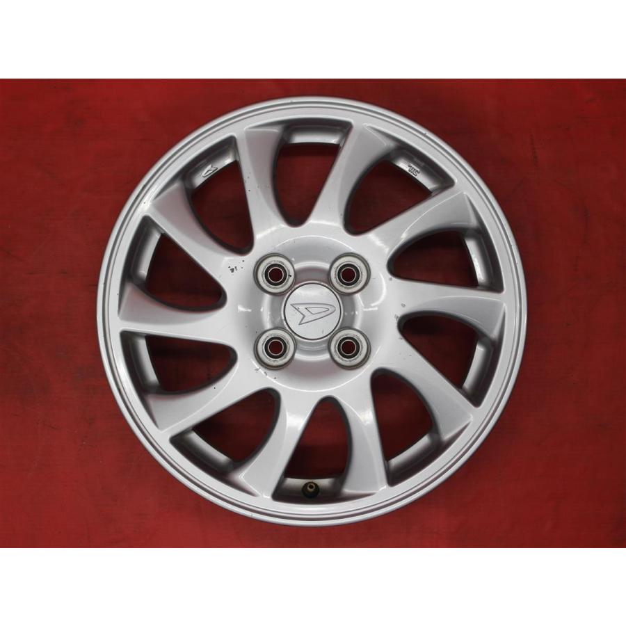 【激安 4本SET】タントカスタム/L350S系 ムーヴカスタム/L175S系 純正 アルミホイール 中古品 15inch 4.5J +45 PCD100 4穴 ハブ径Φ54 cc15の画像
