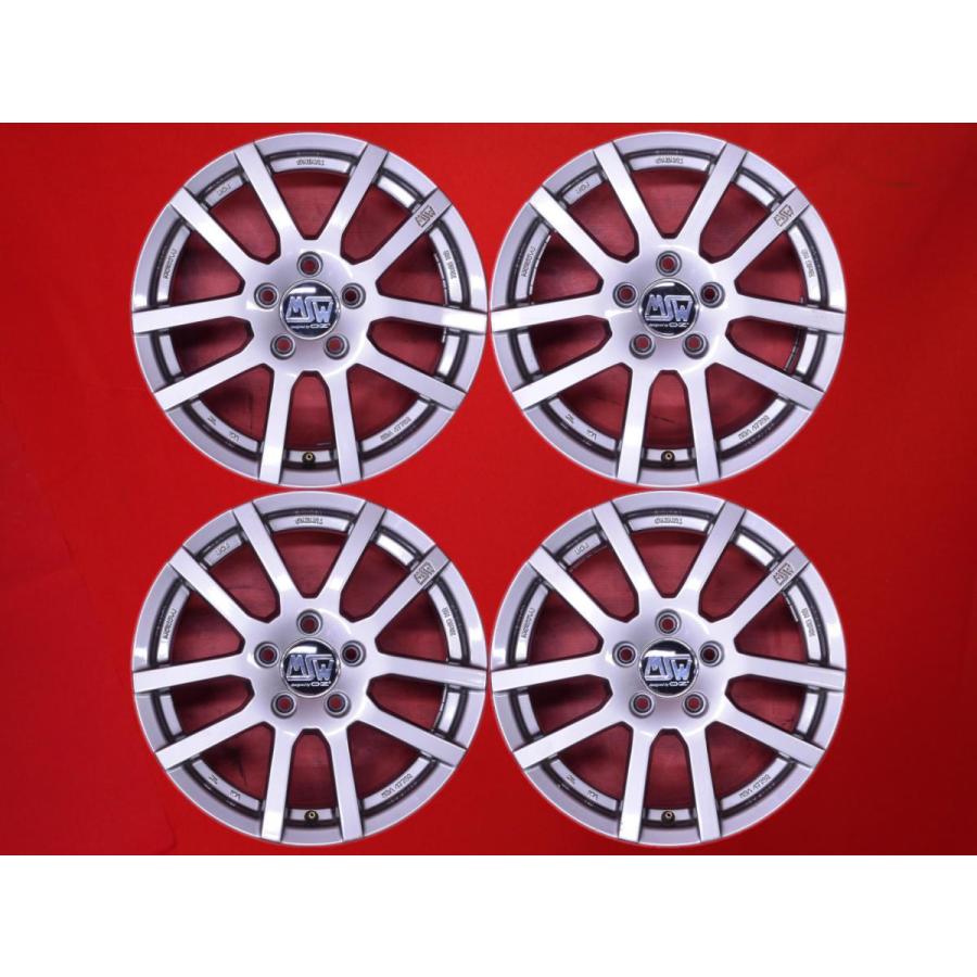 激安 中古 4本セット 】 MSW 22 VW/アウディ用 社外 アルミホイール 16 