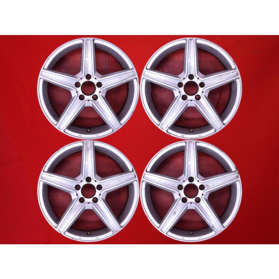 激安 中古 4本セット】 5スポークタイプ ベンツ用 社外 アルミホイール 