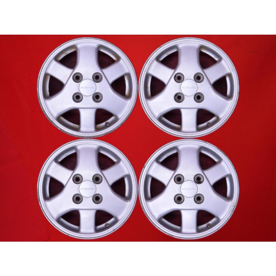 激安 中古 4本セット】 スバル プレオ RA1系 純正 アルミホイール 13 