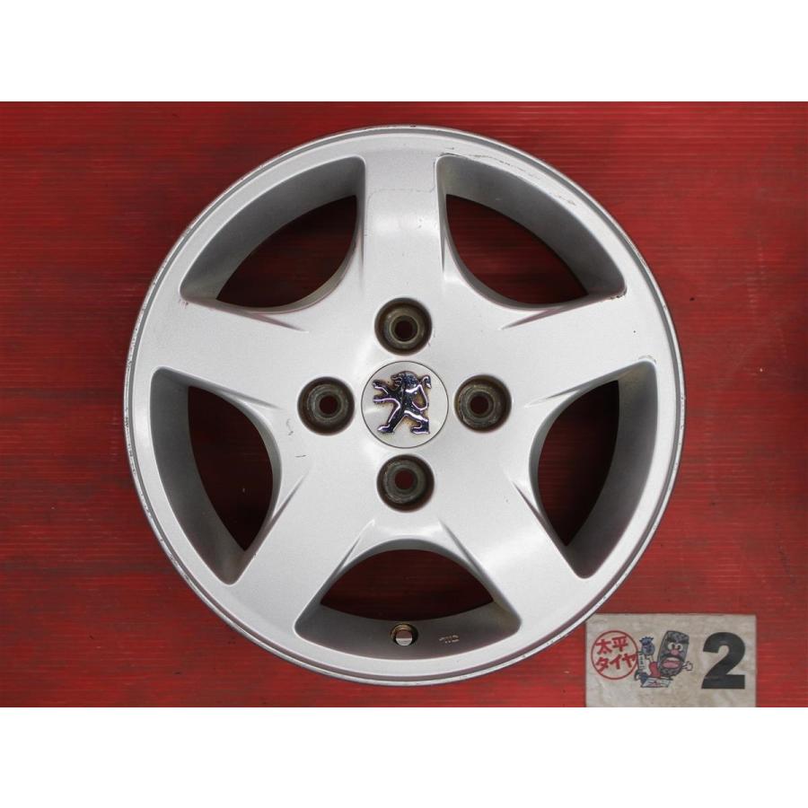 激安 4本セット】プジョー 206 純正 5スポーク アルミホイール 中古品