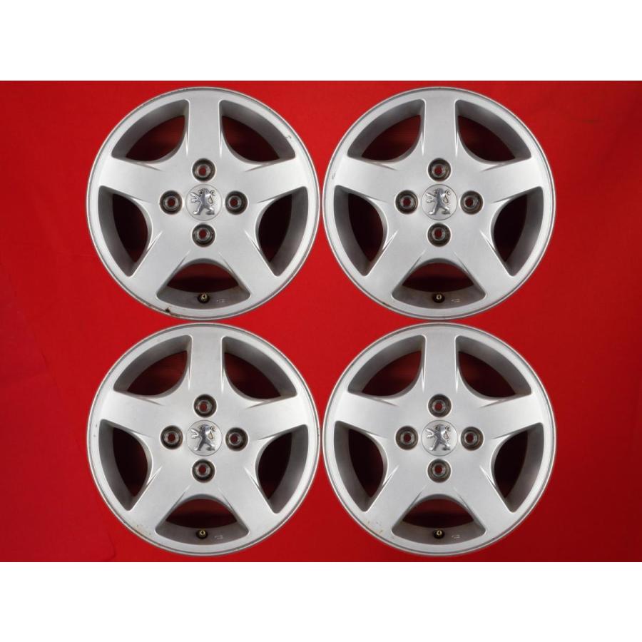 中古アルミ16x6.5 PCD108 プジョー308などに プジョー RCZ 純正 18インチ 8J +26 5H108 中古アルミホイール 4本