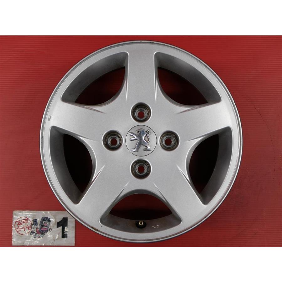 激安 4本セット】プジョー 206 純正 5スポーク アルミホイール 中古品
