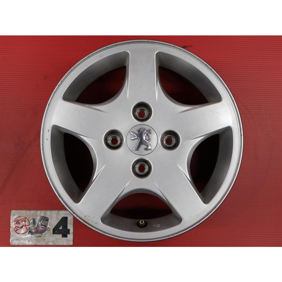 激安 4本セット】プジョー 206 純正 5スポーク アルミホイール 中古品