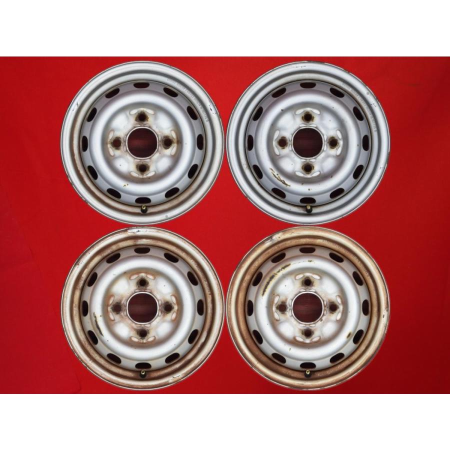 激安 中古 4本セット】 日産 純正 70L00 スチールホイール 鉄 激安 中古 4本セット】 日産 純正 70L00 スチールホイール 鉄