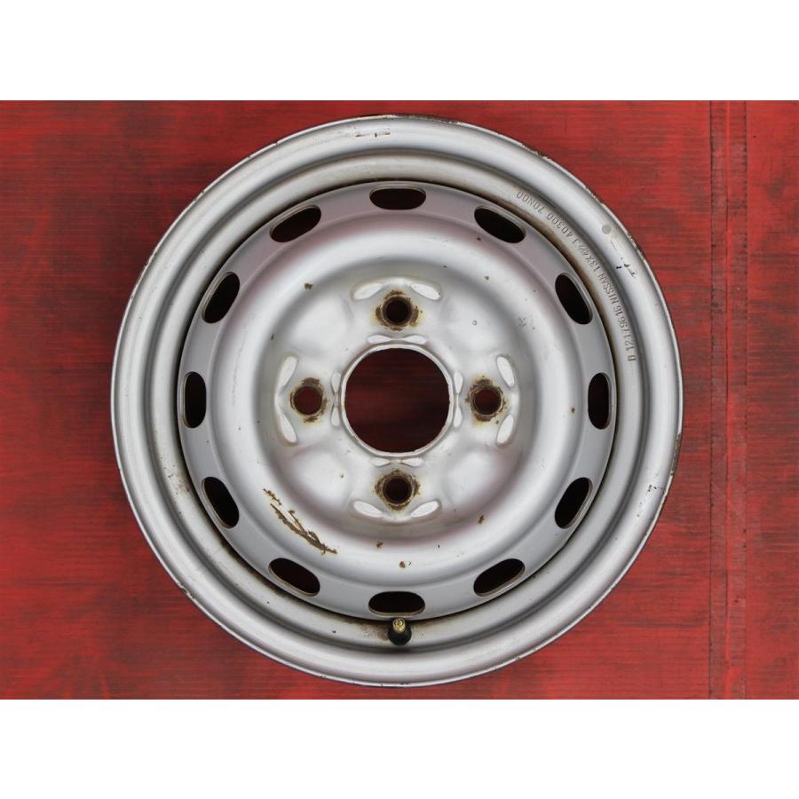 激安 中古 4本セット】 日産 純正 70L00 スチールホイール 鉄 激安 中古 4本セット】 日産 純正 70L00 スチールホイール 鉄