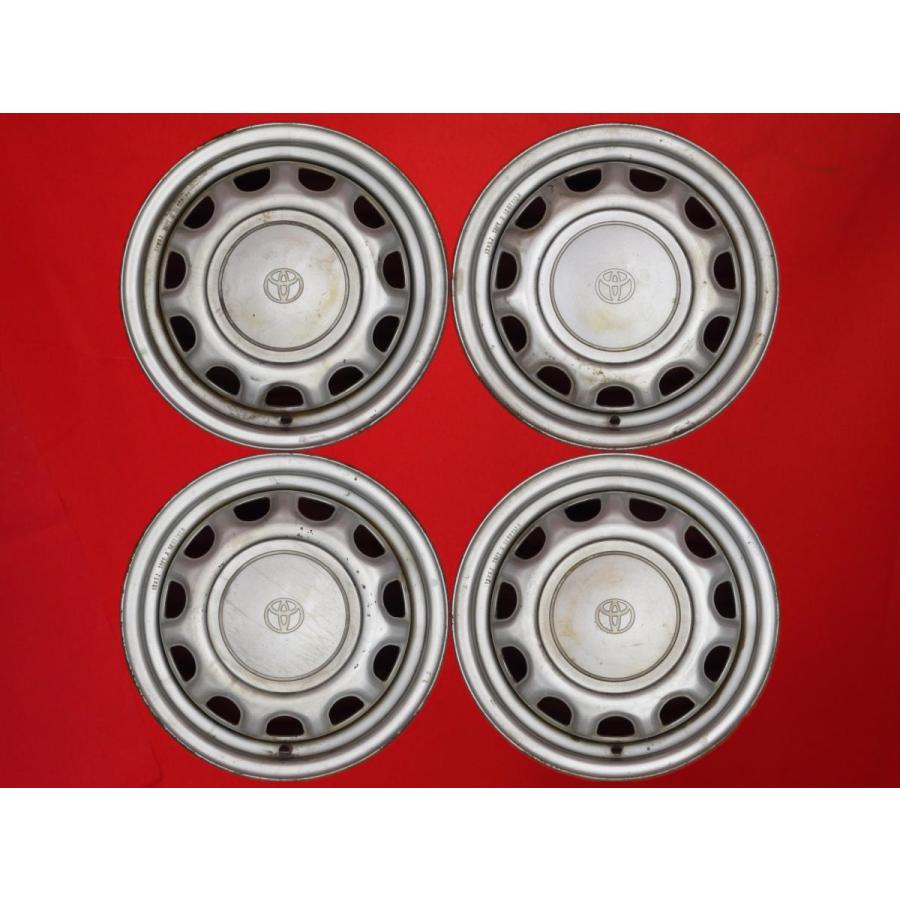 激安 中古 4本セット】 トヨタ 純正 スチールホイール 鉄ホイール 