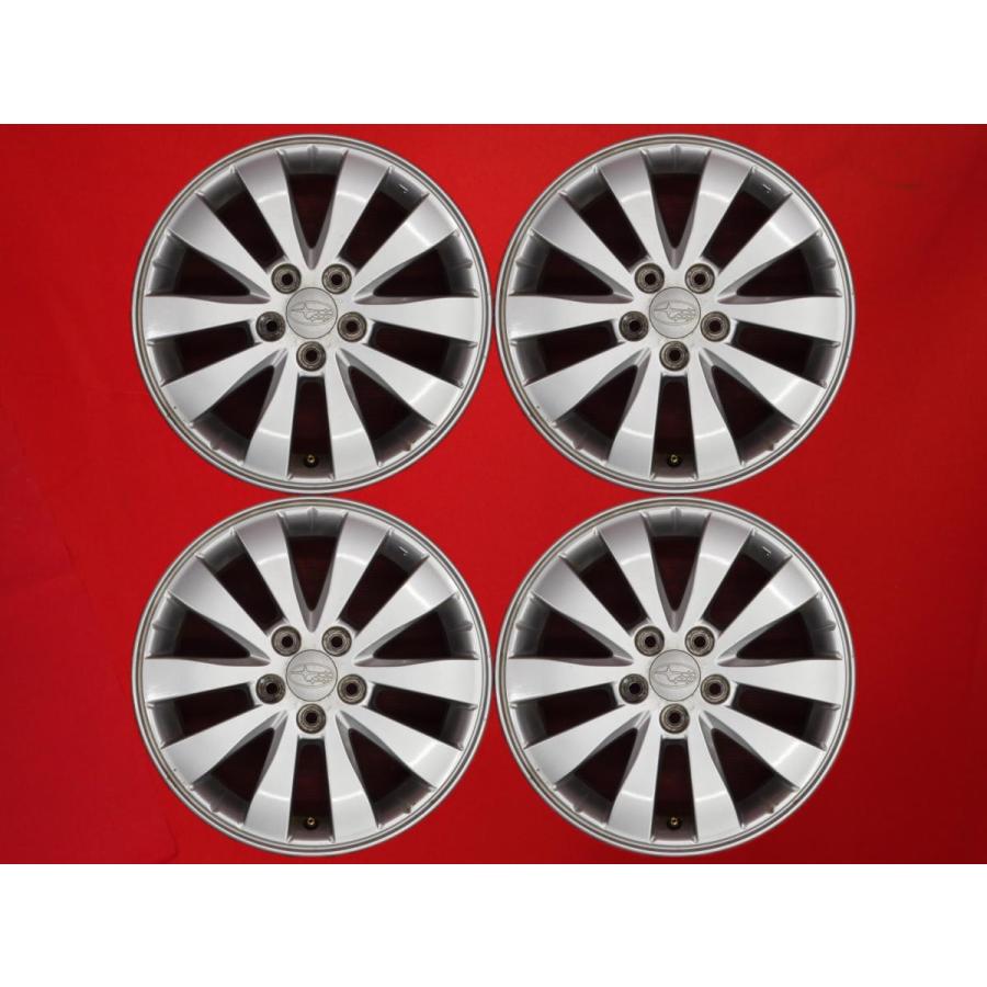 送料込み)スバル　インプレッサ純正 サマータイヤ ホイールセット 4本セット スバル・インプレッサ純正の15インチアルミホイール4本セット