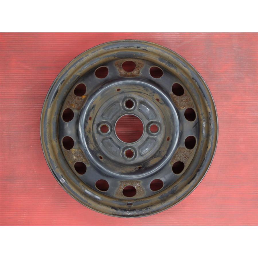 激安 単品1本】三菱eKワゴン 日産オッティ 純正 スチール 鉄ホイール